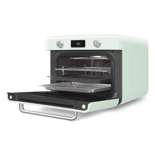 Horno de Sobremesa Combinado - COF01PGEU - Verde Pastel - Estilo 50's - Función Air Fry