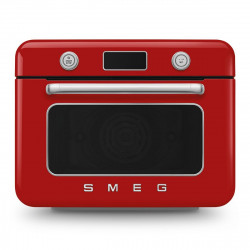 Horno de Vapor Combi de Sobremesa - Estilo Retro - Rojo - 10 Funciones - Pantalla LCD