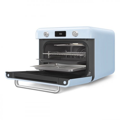 Horno de Vapor Combinado de Sobremesa - 50's Style - 10 Funciones - Azul Pastel