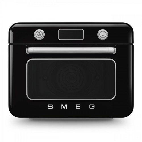 Horno de Vapor Combinado Smeg COF01BLEU - Negro - Estilo 50's - 10 Funciones de Cocción - Grill - Convección - Air Fry