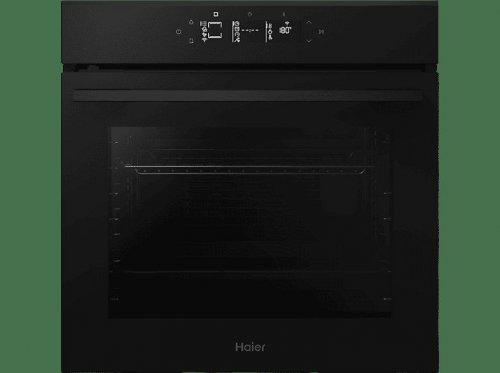 Horno - Haier ID Series 4 H6 ID46G3HTB, Multifunción, Limpieza por agua, 78 l, Guías telescópicas, 18 funciones, 60 cm, Negro