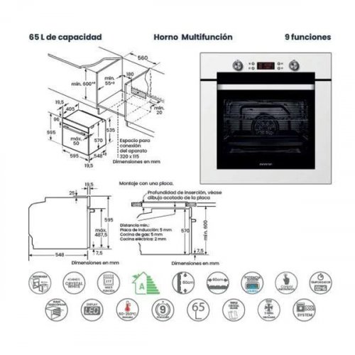 Horno Infiniton 70WH19 Blanco