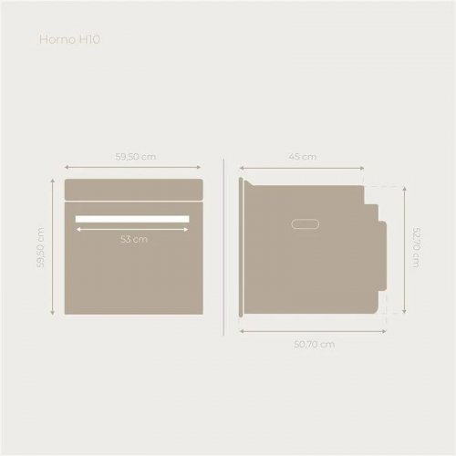 Horno Integrable Evvo H10 Eficiencia Energética A