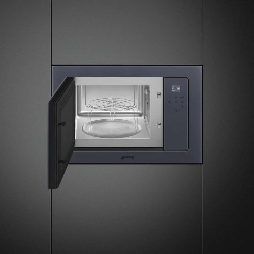 Horno microondas integrable Smeg 60 cm Linea fmi120g Neptune Grey