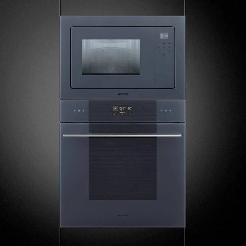 Horno microondas integrable Smeg 60 cm Linea fmi120g Neptune Grey