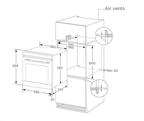 Horno Midea MCO6070MMAJ Multifunción