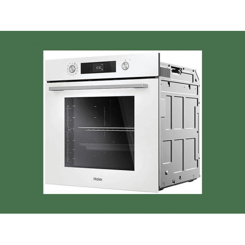 Horno multifunción - HAIER H6 ID23B3YTW, Integrable, Pirolítico + hidrolítico, 78 l, 595 mm, Blanco