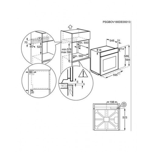Horno multifunción AEG pirolitico - BPS335160M Inox