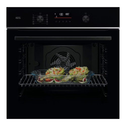 Horno multifunción AEG pirolítico con 9 funciones - GU5PB41FSB Negro