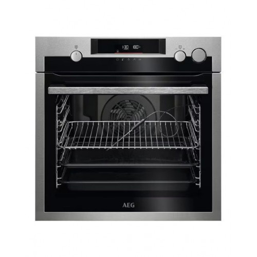 Horno multifunción AEG pirolitico, Función vapor - BPE577161M Inox antihuellas