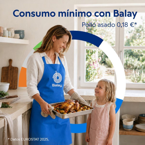 Horno Multifunción Balay Pirolítico con conectividad Home Connect - 3HB5879B7 Cristal blanco