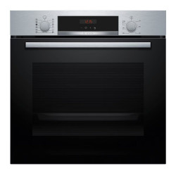 Horno multifunción Bosch Serie 4 limpieza pirolítica e hidrolítica, con función vapor - HQA574ES3 Inox / Negro