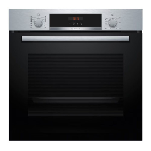 Horno multifunción Bosch Serie 4 limpieza pirolítica e hidrolítica, con función vapor - HQA574ES3 Inox / Negro
