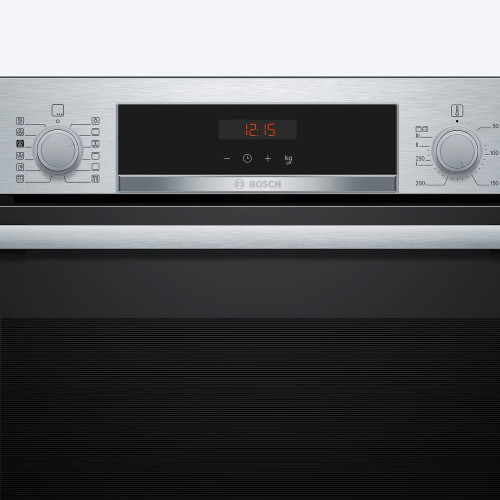 Horno multifunción Bosch Serie 4 limpieza pirolítica e hidrolítica, con función vapor - HQA574ES3 Inox / Negro