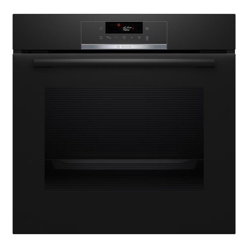 Horno multifunción Bosch Serie 4, Pirólisis, Función AirFry, HBA572EB3 Negro