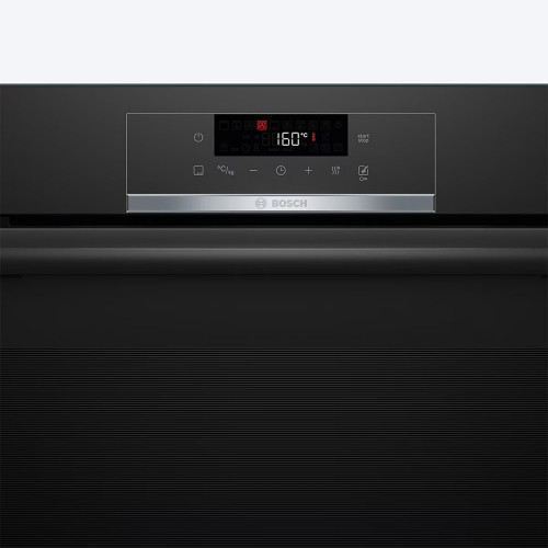 Horno multifunción Bosch Serie 4, Pirólisis, Función AirFry, HBA572EB3 Negro