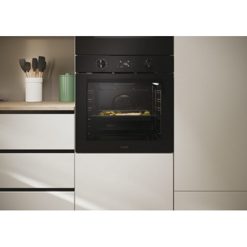 Horno multifunción Candy, limpieza pirolítica e hidrolítica, New Moderna - CA6 N3B3YTB Negro