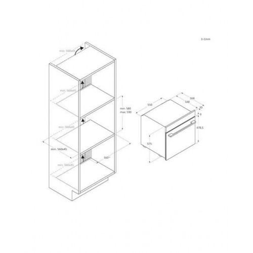 Horno multifunción Candy, limpieza pirolítica e hidrolítica, New Moderna - CA6 N5B3EYTX Inox
