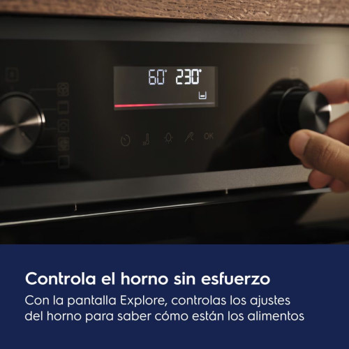 Horno multifunción Electrolux limpieza pirolítica, SurroundCook - EOF6P54TX Inox antihuellas