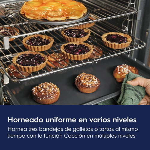Horno multifunción Electrolux limpieza pirolítica, SurroundCook - EOF6P54TX Inox antihuellas