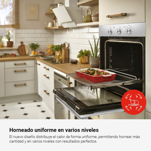 Horno multifunción Fagor de 77 litros Classic - 9H-115BX Inox