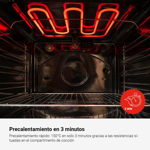 Horno multifunción Fagor pirolítico Master - 9H-798TEN Negro