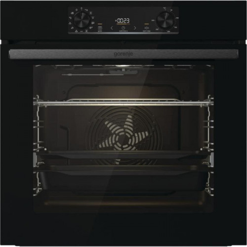 Horno Multifunción Gorenje BOS6737E13BG 77L 60cm Limpieza Manual A Sonda Carne Negro