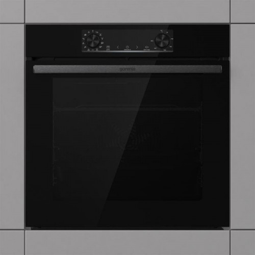 Horno Multifunción Gorenje BOS6737E13BG 77L 60cm Limpieza Manual A Sonda Carne Negro