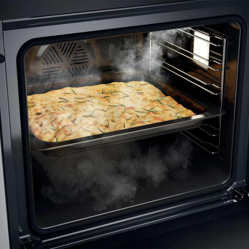 Horno multifunción Haier con vapor y autolimpieza pirolítica - H6 ID25B3LPTX Inox