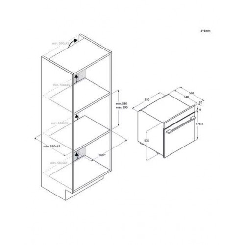 Horno multifunción Haier limpieza hidrolítica y guía telescópica ID Series 2 - H6 ID2P3T1HTX Negro