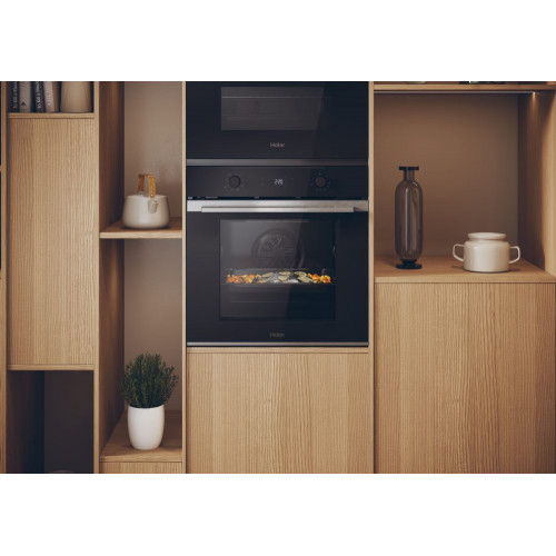 Horno multifunción Haier limpieza hidrolítica y guía telescópica ID Series 2 - H6 ID2P3T1HTX Negro