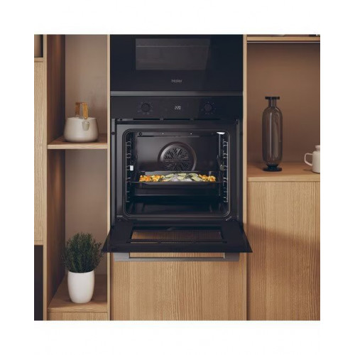 Horno multifunción Haier limpieza hidrolítica y guía telescópica ID Series 2 - H6 ID2P3T1HTX Negro