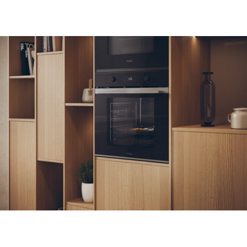 Horno multifunción Haier limpieza hidrolítica y guía telescópica ID Series 2 - H6 ID2P3T1HTX Negro