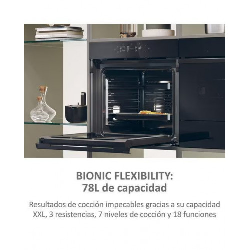 Horno multifunción Haier WIFI, limpieza pirolítica, guía telescópica - H6 ID65G3YTB Negro