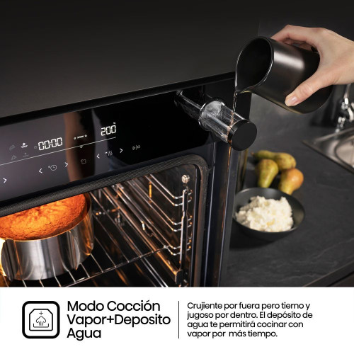 Horno multifunción Hisense con función vapor - BSA66346ADBGWIF Negro