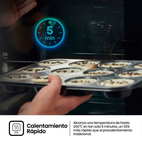 Horno multifunción Hisense pirolítico con función Air Fry - BI64226EPX Inox