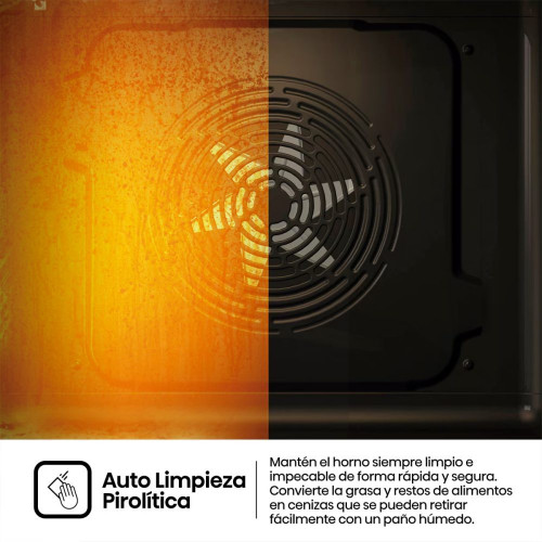 Horno multifunción Hisense pirolítico con función Air Fry - BI64226EPX Inox