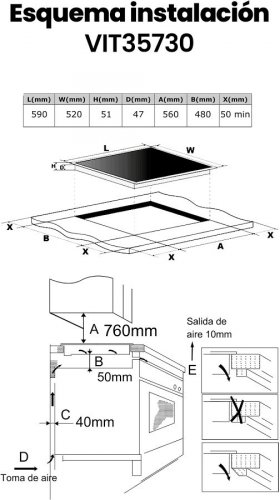 Horno Multifunción Infiniton HV-CB65H30
