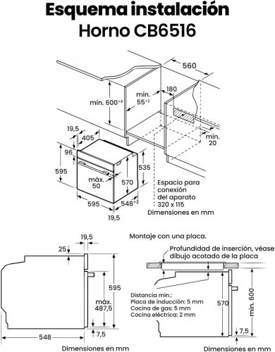 Horno Multifunción Infiniton HV-CB65H30