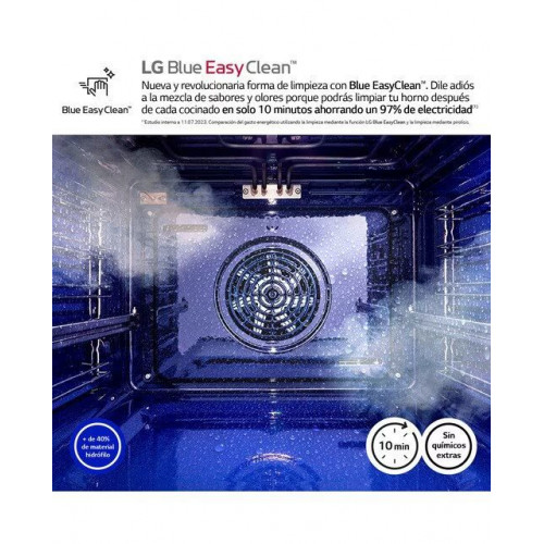 Horno multifunción LG pirolítico, 76 l, display LCD con mando giratorio, función Instaview - WSED7612S Acero Inox
