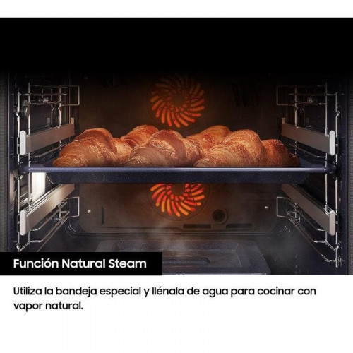 Horno Multifunción Samsung Dual Cook NV7B4450VAS/U3 76L 60cm Pirolítico A+ Vapor WiFi Acero Inoxidable