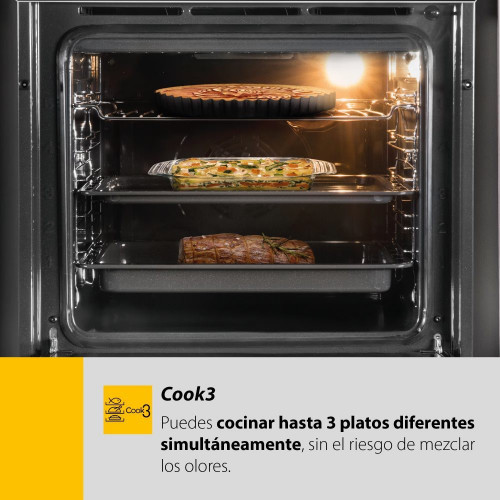 Horno multifunción Whirlpool autolimpieza pirolítico + hidrolítico- OMSR58RU1SX Inox