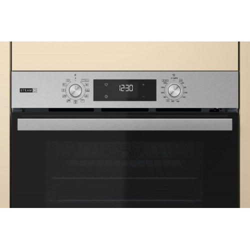 Horno multifunción Whirlpool autolimpieza pirolítico + hidrolítico- OMSR58RU1SX Inox