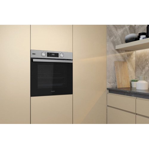 Horno multifunción Whirlpool autolimpieza pirolítico + hidrolítico- OMSR58RU1SX Inox