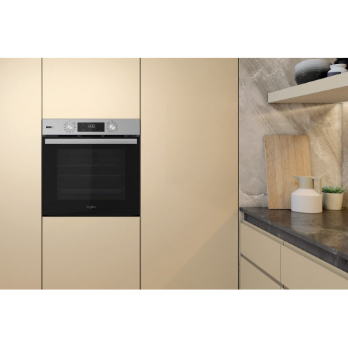 Horno multifunción Whirlpool autolimpieza pirolítico + hidrolítico- OMSR58RU1SX Inox