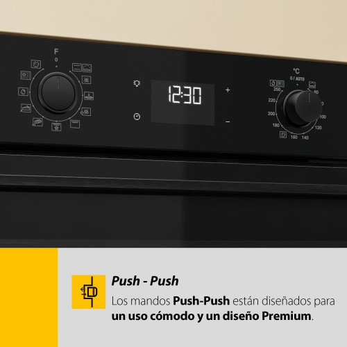 Horno multifunción Whirlpool autolimpieza pirolítico + hidrolítico- OMSR58RU1SX Inox