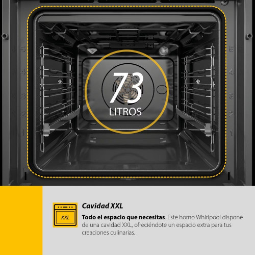Horno multifunción Whirlpool pirolítico - AKZ9S 8220 NB Negro
