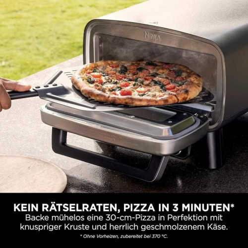 Horno para pizza Ninja MO201EU piedra 30 cm acero inoxidable freidora aire exterior