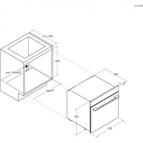 Horno Pirolítico Hoover HO6M5G3YTB 78 L