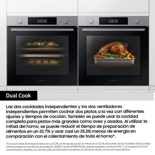 Horno Samsung NV7B4450VAS/U1 Multifunción Pirolítico 76 l